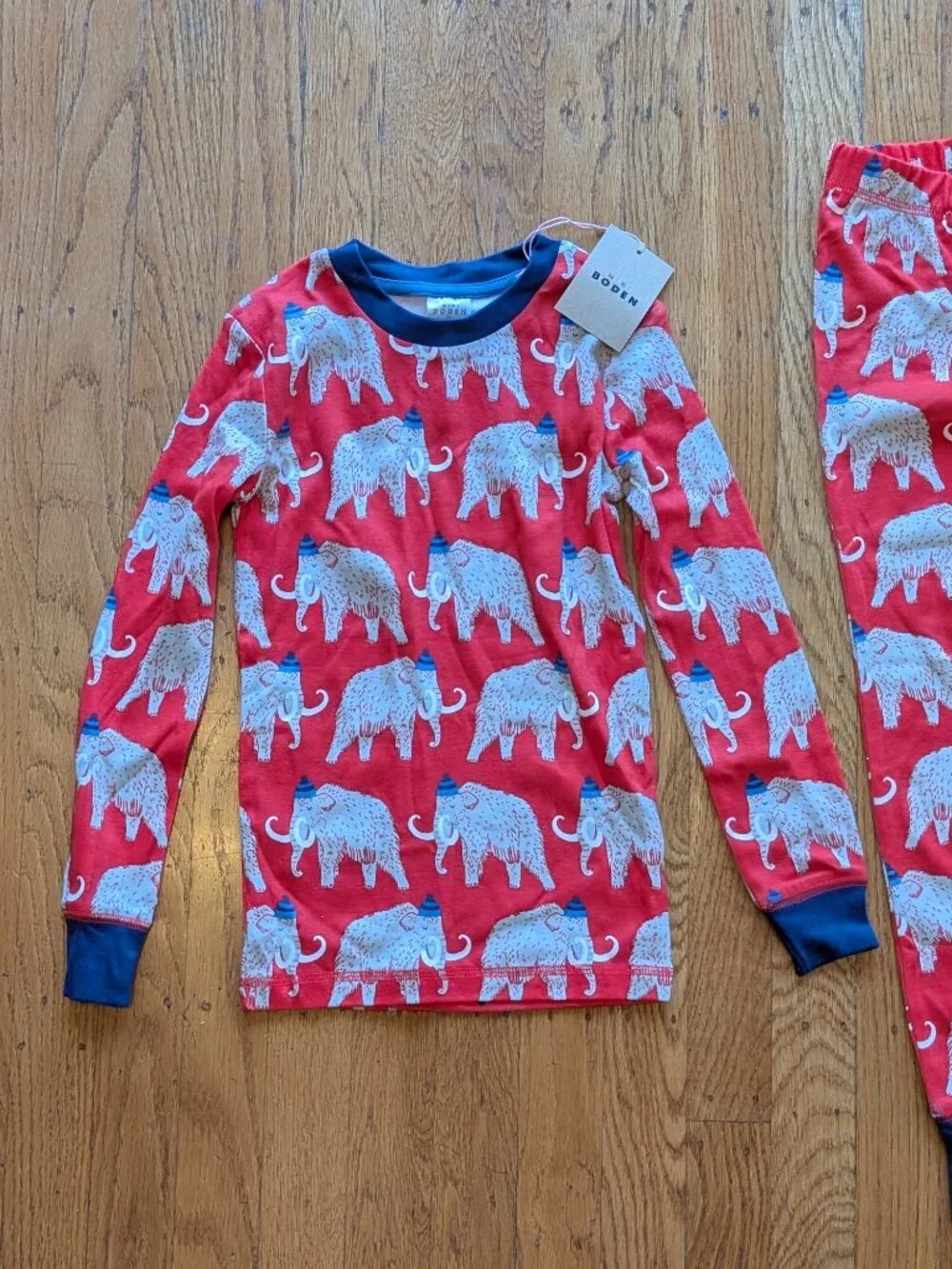 Mini Boden Woolly Mammoth Pajama Set